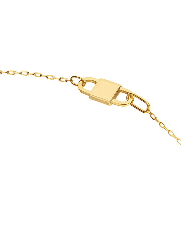 LIBERA necklace with gold and diamond pendant (short)