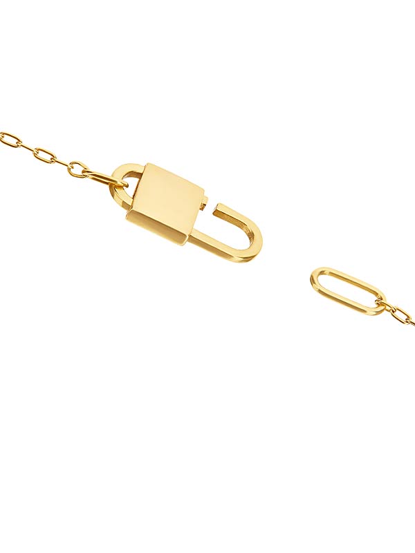 LIBERA necklace with gold and diamond pendant (short)