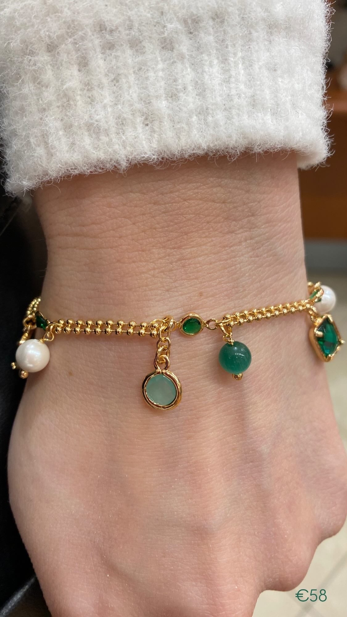 Bracciale Charms verde