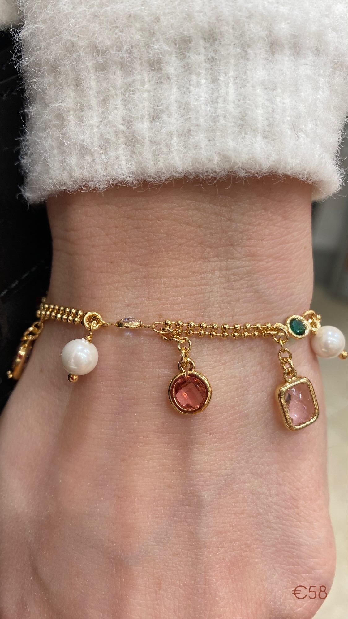 Bracciale Charms Rosa