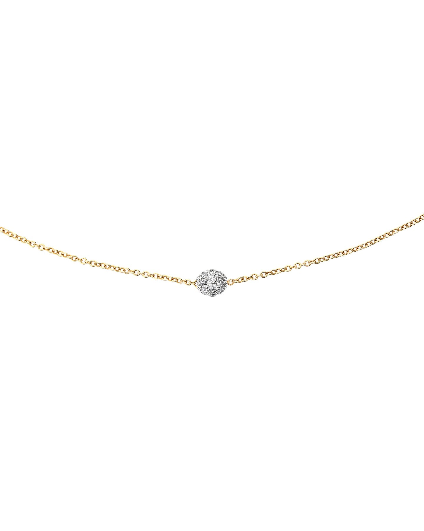 Punto Luce necklace in gold and diamonds