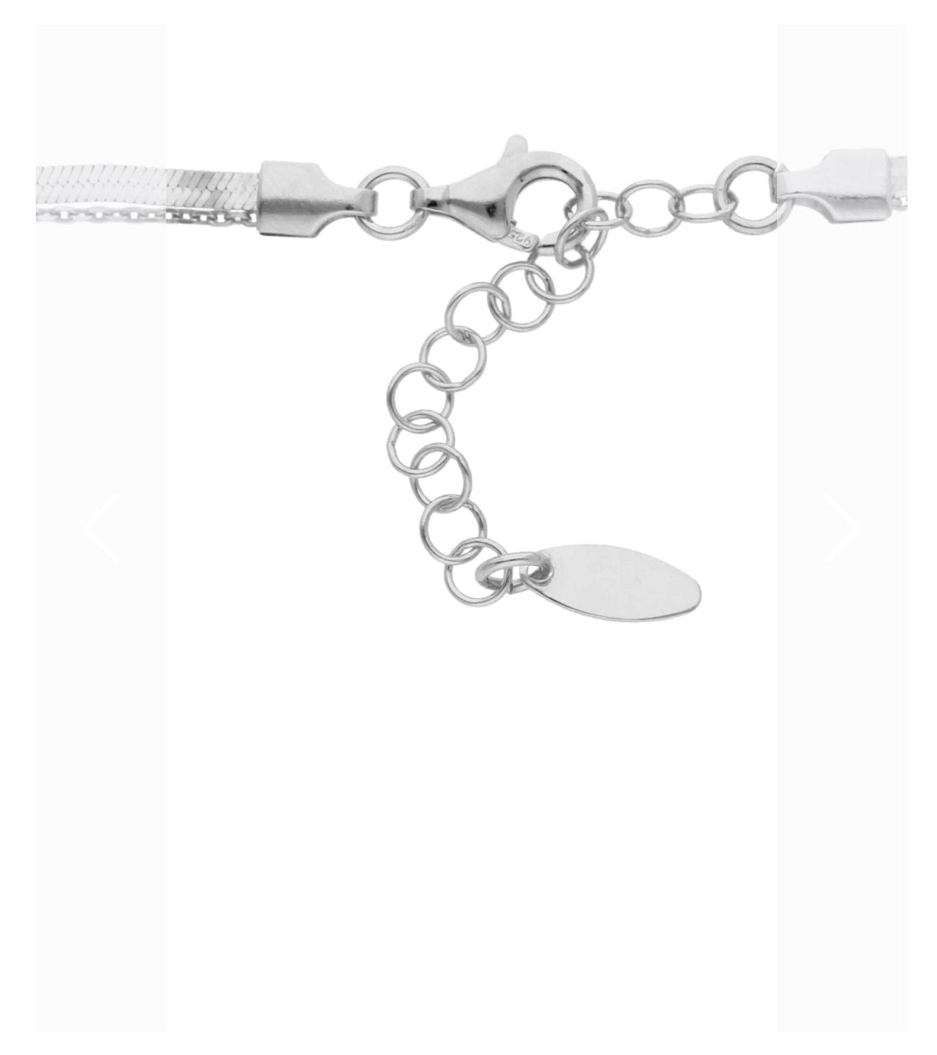 Collana ARIA a Doppio Giro in Argento