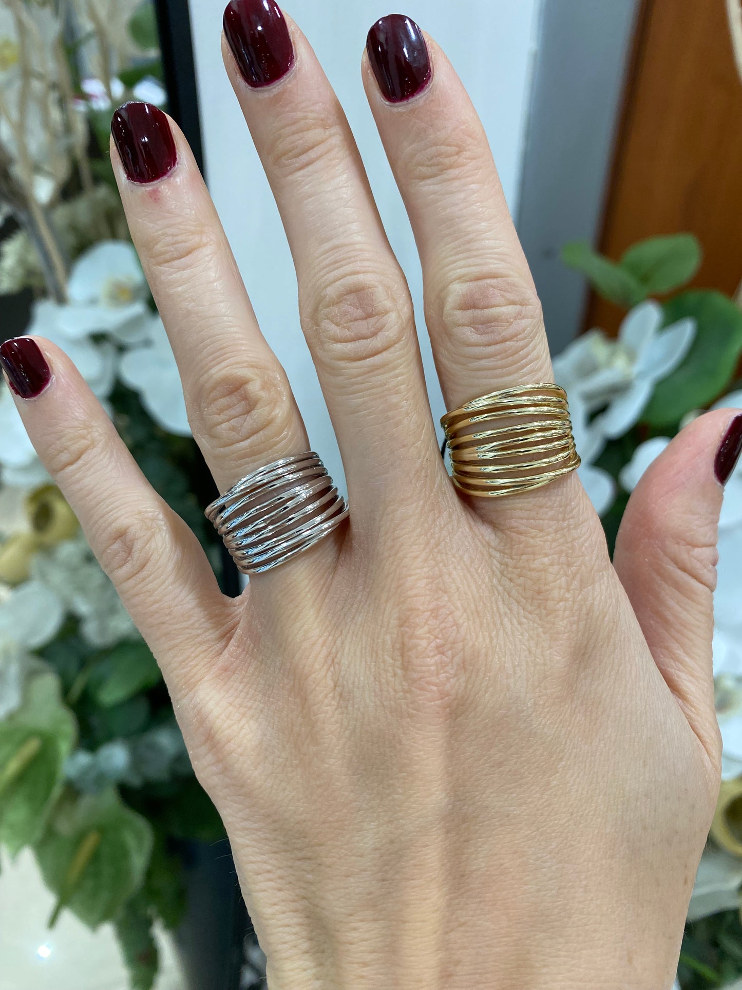 Anello multifilo oro