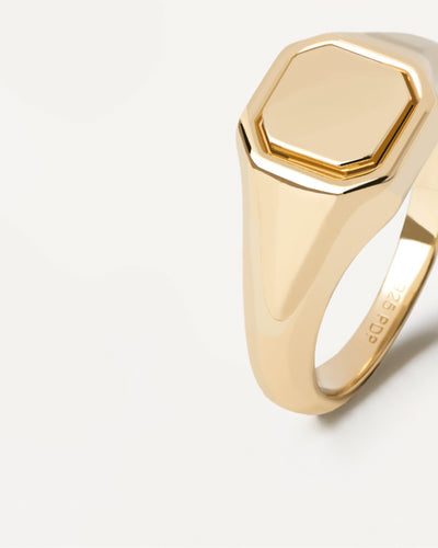 Octet ring stamped
