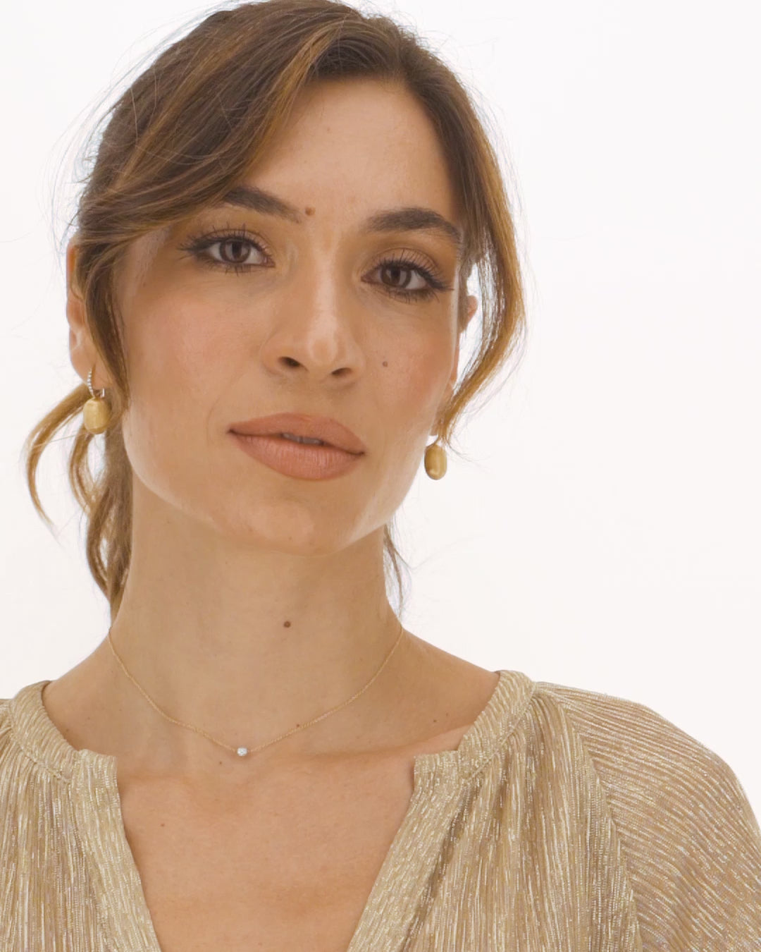 Punto Luce necklace in gold and diamonds