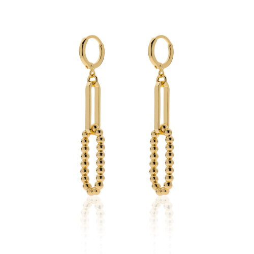 Long ball earrings