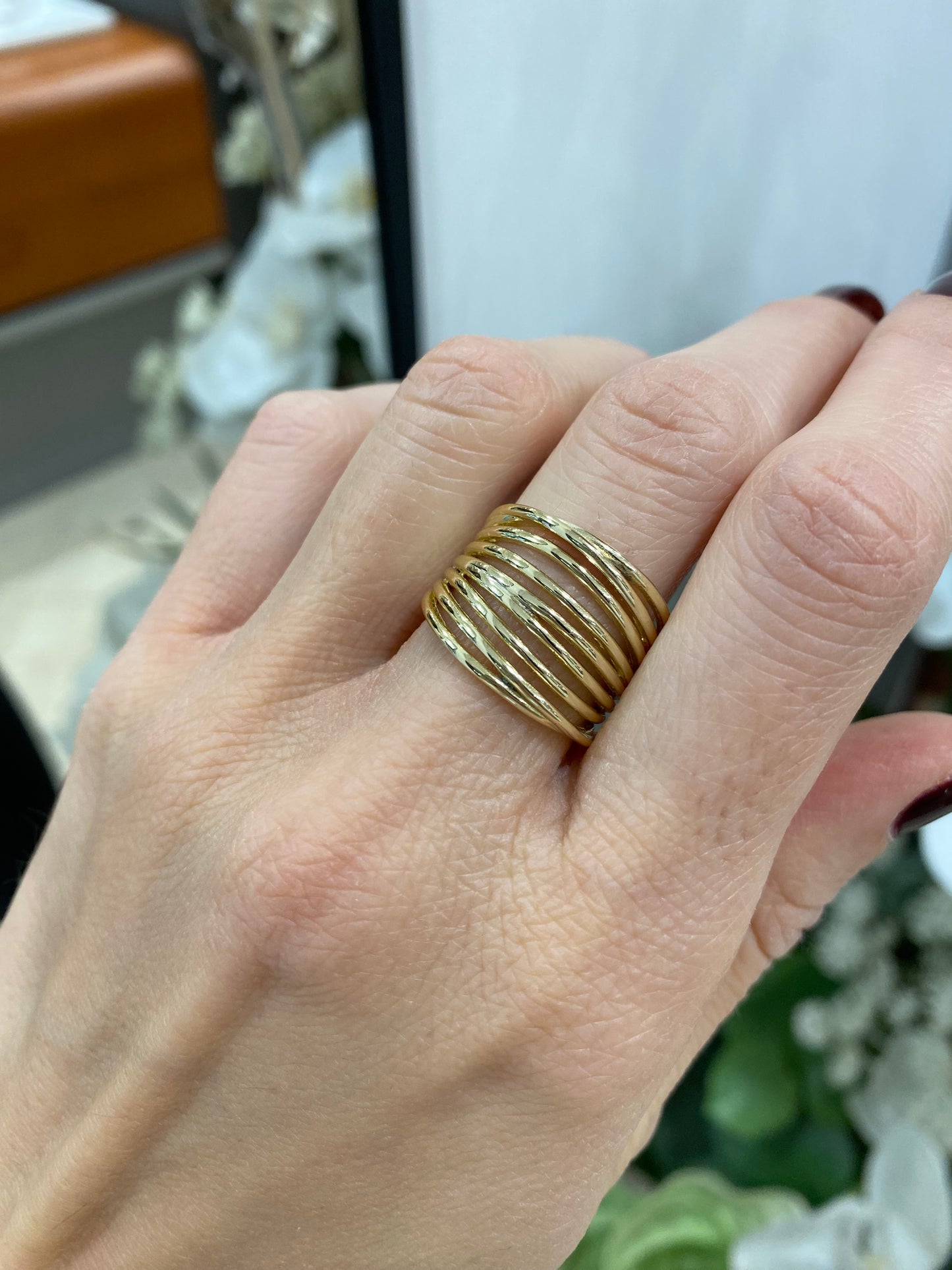 Anello multifilo oro