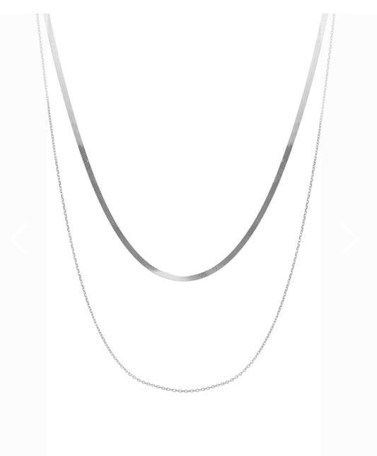 Collana ARIA a Doppio Giro in Argento