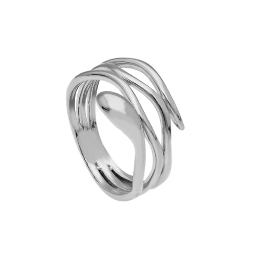 Anello SIBIL in Argento a Serpente