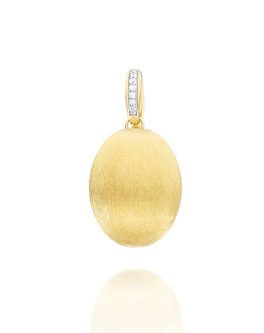 NANIS Charm "Boules" in oro inciso e diamanti (grande)