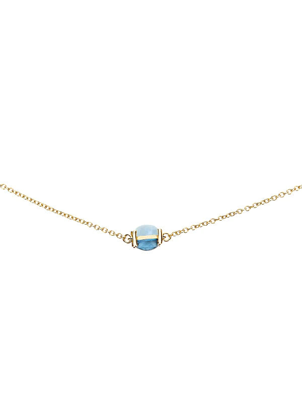 NANIS Chocker Topazio London Blue e Aquamarina