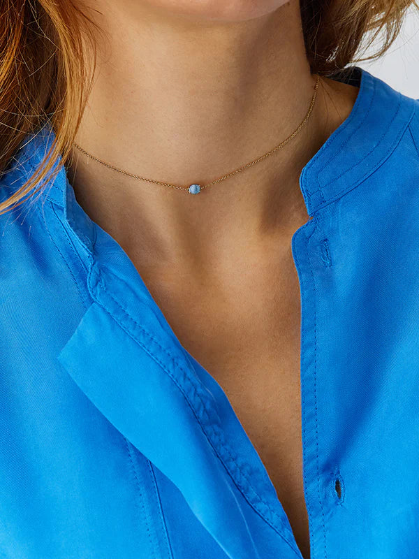 NANIS Chocker Topazio London Blue e Aquamarina