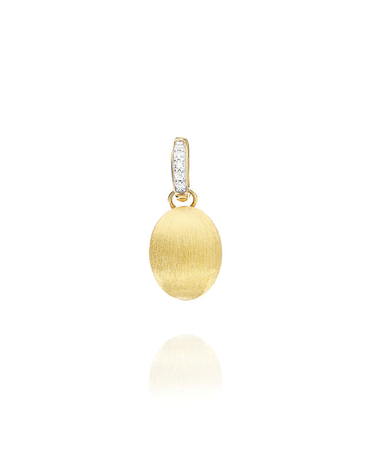 NANIS Charm "Boules" in oro inciso e diamanti (piccolo)