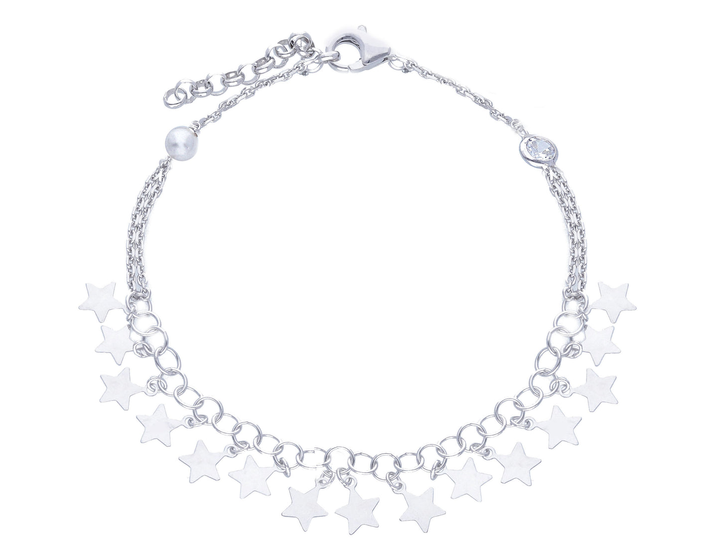 Silver Stars Bracelet