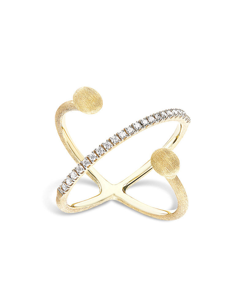 NANIS Anello incrocio Criss Cross